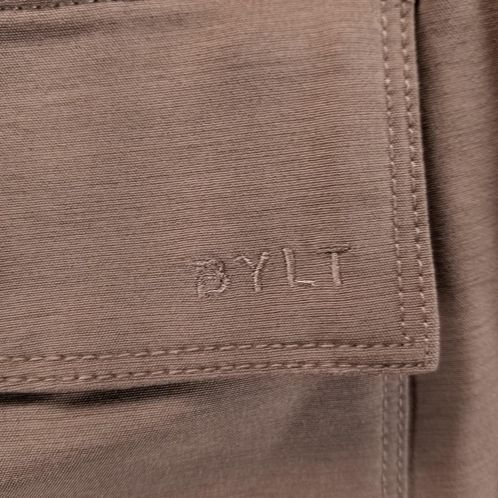 BYLT Premium Basics Shorts Mens‎ 40 Brown Kinetic Chino Stretch 9" Performance - Picture 3 of 12